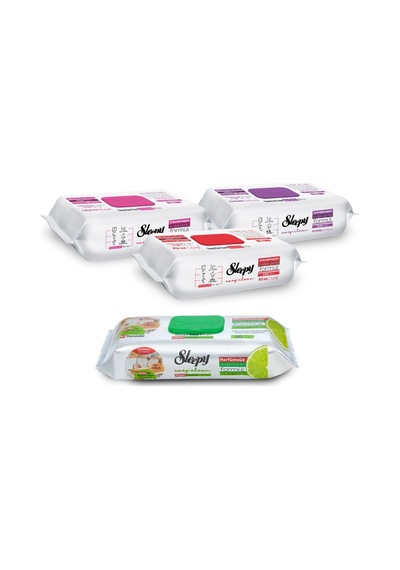 Sleepy Easy Clean Çiçek Serisi Ve Bergamot Yağlı Süper Mutfak Temizlik Havlusu 3x100+50 Tekli