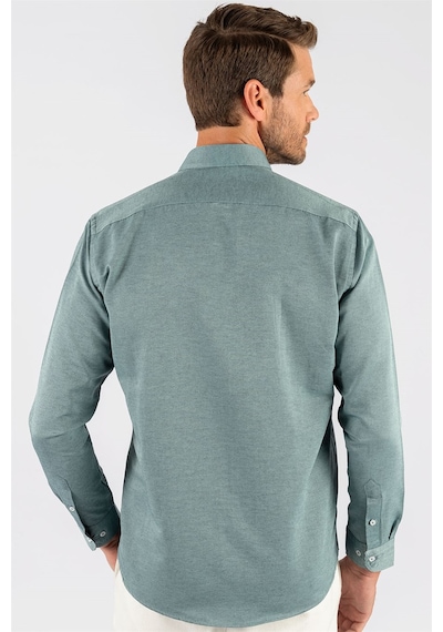 Tudors Klasik Fit Rahat Kesim Poplin Oxford Erkek Gömlek-23445 Yeşil Tudors Klasik Fit Rahat Kesim Poplin Oxford Erkek Gömlek-23445 Yeşil