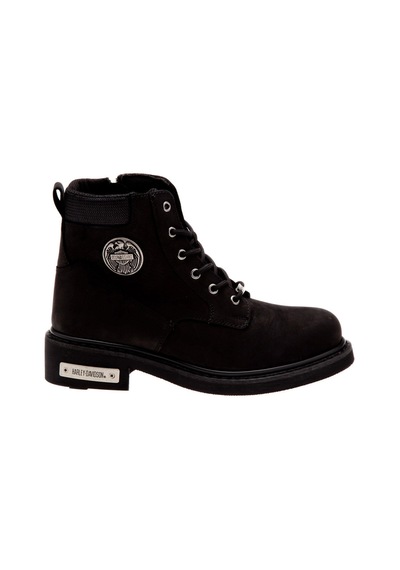 Harley Davidson Jim Black Nubuk Kadın Bot Siyah