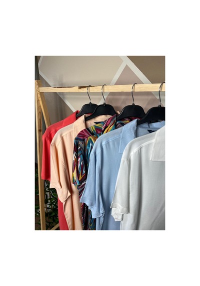 Mfz Giyim Çok Renk 5'li Viskon Unisex Gömlek Çok Renkli Mfz Giyim Çok Renk 5'li Viskon Unisex Gömlek Çok Renkli