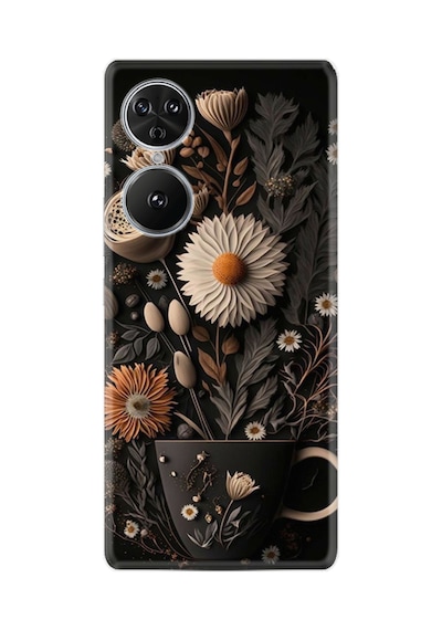 Reeder S19 Max Pro S Edge Kılıf Boutique Baskılı Resimli Kahve Çiçek Pcode -095
