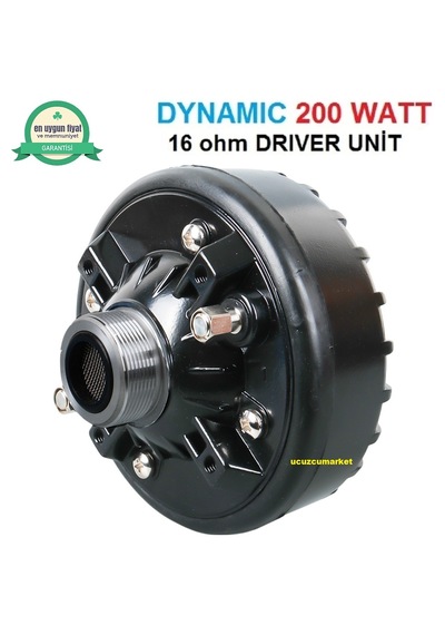 200 Watt 16 Ohm Dynamıc Drıver Unit
