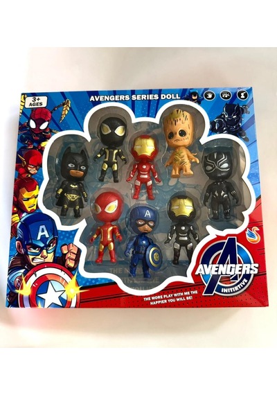 Tıfıl Toys Avangers Süper Kahramanlar Hareketli 8'li Figür Set