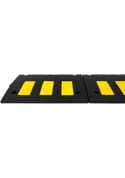 Kauçuk Rampa Set, Otopark Rampası, Kaldırım Rampası 30 X 50 X 4,5 Cm - 3 Bantlı - 6,5 Metre-3900