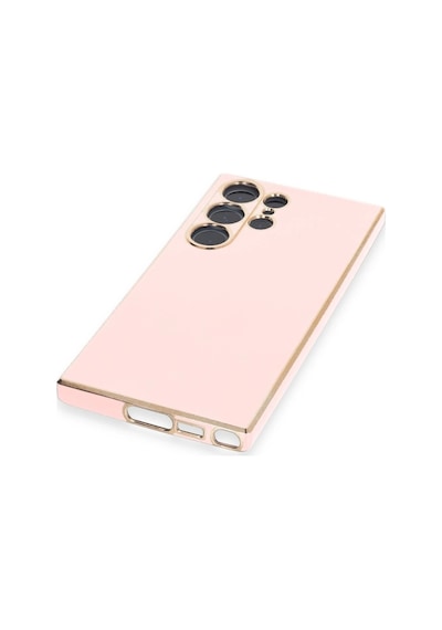 Newface Samsung Galaxy Uyumlu S23 Ultra Kılıf Volet Silikon Semeglbl - 93 - Pembe