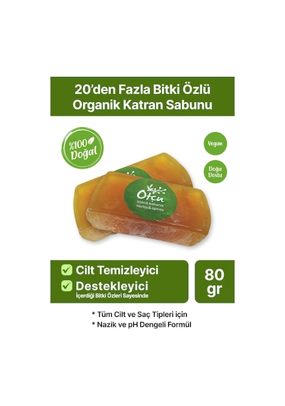 Otçu 20’den Fazla Bitki Özlü Doğal Katran Sabunu 80 G