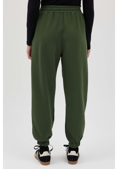 Buly Cozy Beli Lastikli Jogger Eşofman Altı Yeşil