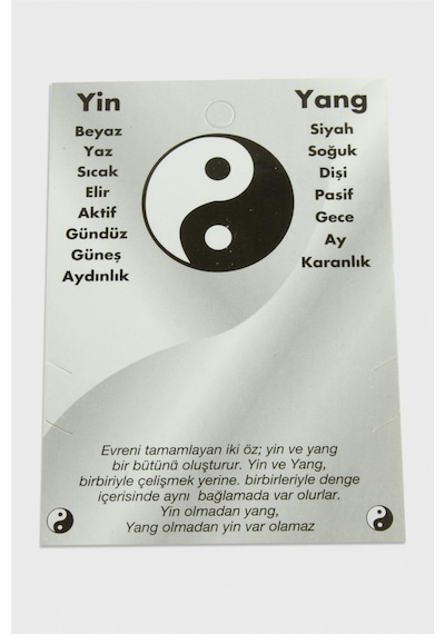 Ilkeshop 2li Yin Yang Bileklik Kartı-beyaz Çok Renkli