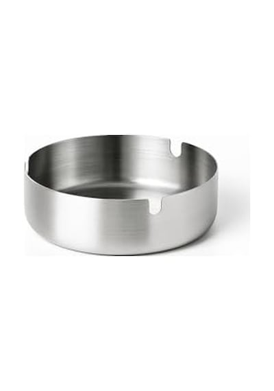 Busstier Gümüş Metal Küllük, Modern Silindir Tasarım Kül Tablası, Portatif Araç Küllüğü, Ev Ve Ofis İçin Şık Masaüstü Kül Tepsisi, Kolay Temizlenir Gümüş Rengi Koku Yapmayan Küllük