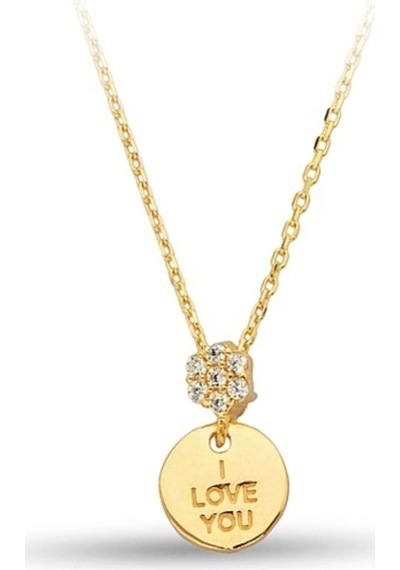 Minimal I Love You Kolye