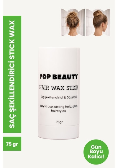 Pop Beauty Saç Şekillendirici Stick Wax 75 G