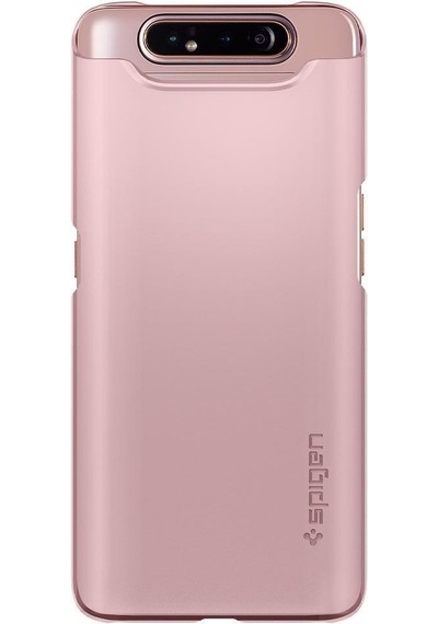 Spigen Galaxy Uyumlu A80 Kılıf Thin Fit Rose Gold