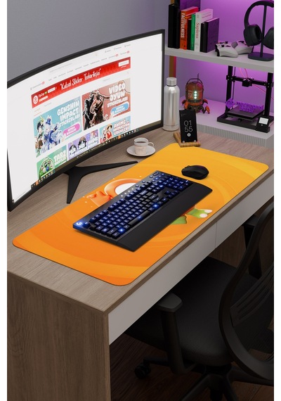 Fall Guys Kaymaz Dikişli Kauçuk Oyuncu Mousepad V2 - 90x40 Xxl Gaming Mouse Pad Fare Altlığı