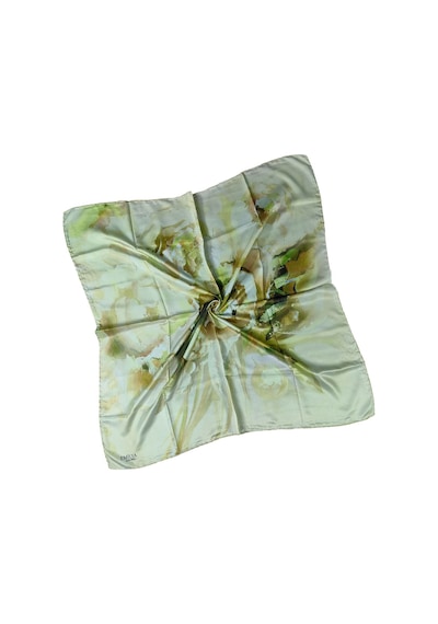 Mim Eşarp Emilya Rayon Çiçek Desenli Eşarp 90x90 Cm Haki