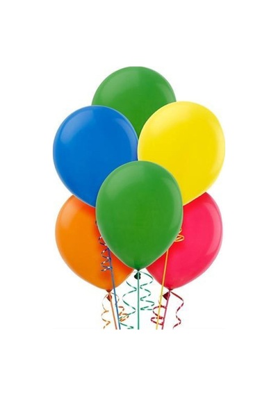 Giftmatikcenter 72+12 Adet Lateks Şişirilebilir Balon 716916 Renkli