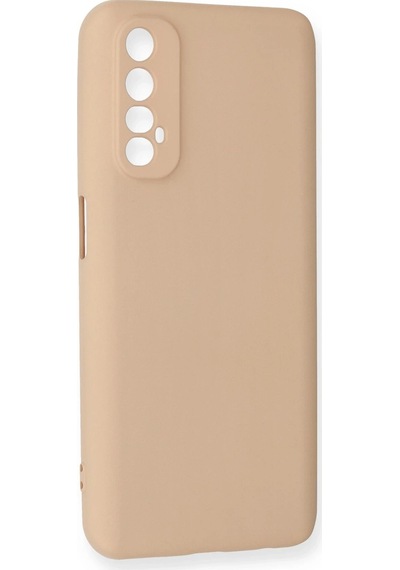 Uray Store Realme 7 Kılıf Nano İçi Kadife Silikon - Pudra