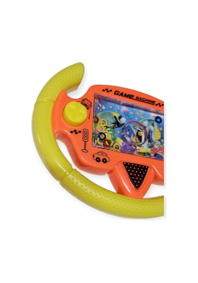 Direksiyonlu Su Oyunu - Halka Geçirmeli - Fidget Oyuncak - Sarı 1pcs