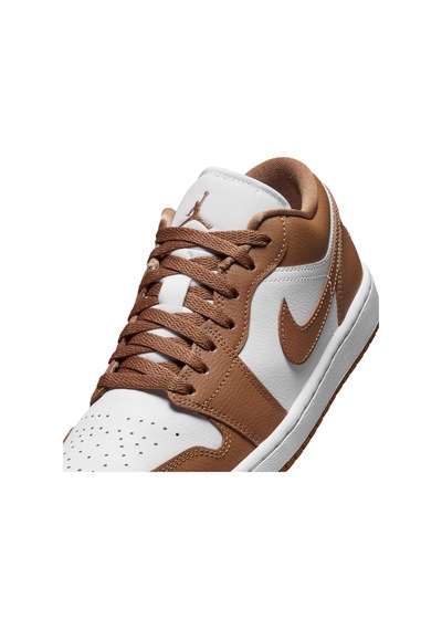 Nike Air Jordan 1 Low Unisex Basketbol Ayakkabısı Kahverengi - Beyaz