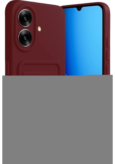 Durukar Realme Note 60 Kelvin Kartvizitli Silikon - Bordo