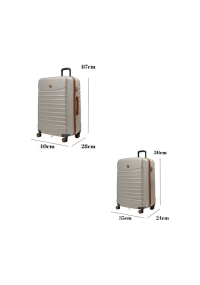 2'li Valiz Seti Orta Boy - Kabin Boy Vizon-taba 1168 Vizon - Taba