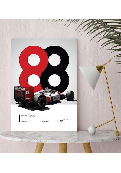 Bk Gift Formula 1 Tasarımlı Kanvas Tablo 30X50Cm-4 (551143235)