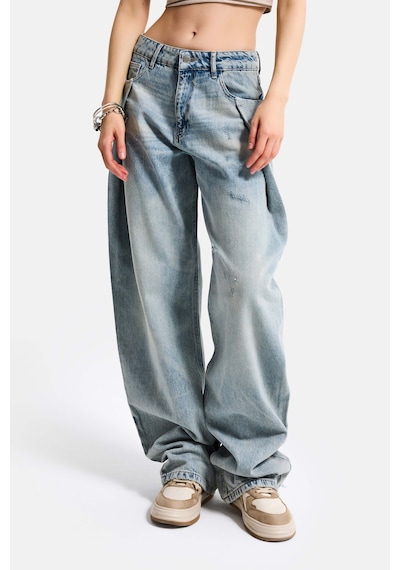 Itsbasic Kadın T.kot Rengi 12s6-65 Loose Fit Bol Kesim Özel Tasarım Denim Jean Itsbasic Kadın T.kot Rengi 12s6-65 Loose Fit Bol Kesim Özel Tasarım Denim Jean
