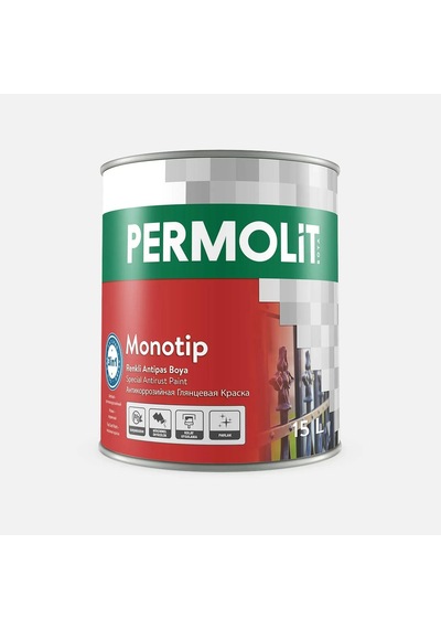 PERMOLİT MONOTİP ANTİPAS PARLAK SİYAH 15LT