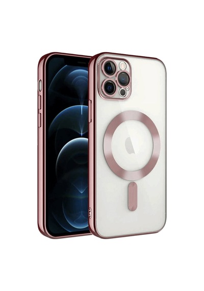 Apple iPhone Uyumlu 13 Pro Kılıf Kross Magneticsafe Kapak - Rose Bz8683140462574