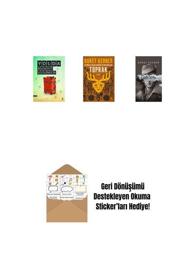Yolda + Uyumsuz Defne Kaman'ın Maceraları - Toprak + Gelibolu Ciltli + Okuma Sticker'ları