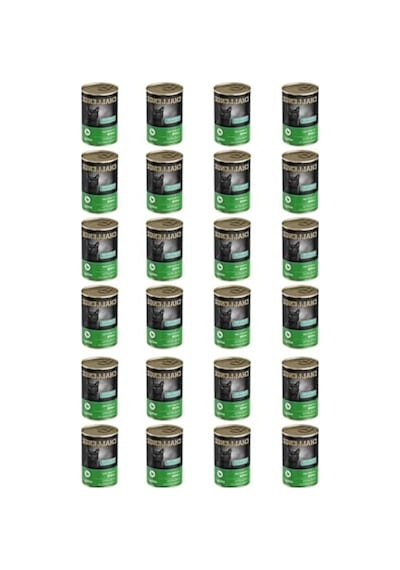 Kuzu Etli Konserve - 400 Gr, 24 Adet Yetişkin Kedi İçin Besleyici