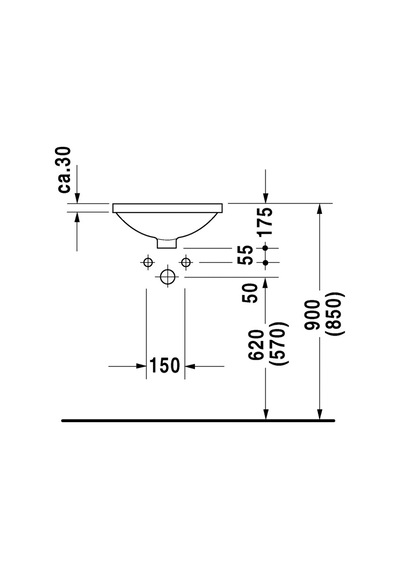 Duravit Archıtec Lavabo 400 MM Cap 0468400000