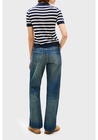 Tommy Hilfiger Çizgili İpek Karışımlı Kısa Kollu Düğmeli Polo Yaka Kazak Bayan Polo Yaka Kazak Ww0ww48503 0a5 Lacivert-beyaz Tommy Hilfiger Çizgili İpek Karışımlı Kısa Kollu Düğmeli Polo Yaka Kazak Bayan Polo Yaka Kazak Ww0ww48503 0a5 Lacivert-beyaz