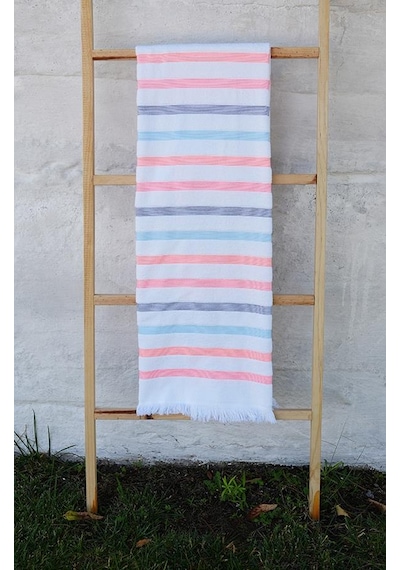 %100 Pamuk 90x170 Cm Renkli Unisex Plaj Havlusu Baveno Desen001