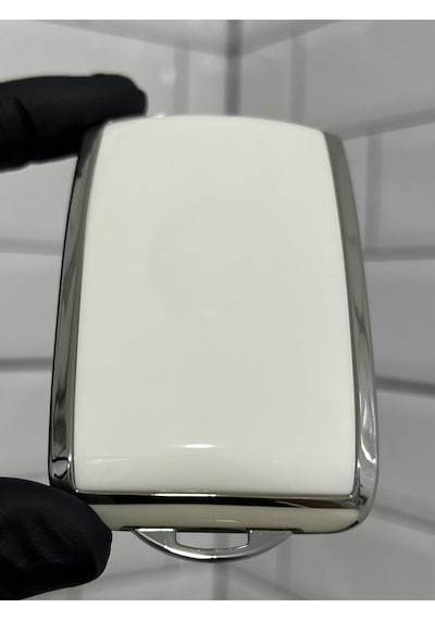 Gma Keys Lüx Renault Clio E-tech Austral Megane 4 Talisman Clio5 Nano Anahtar Kılıfı Beyaz Silver Gümüş Renk
