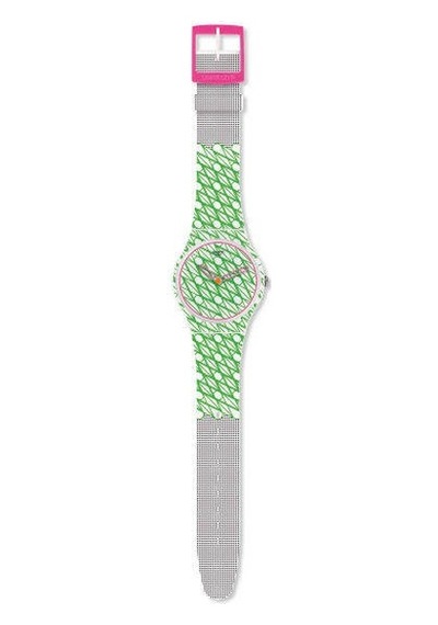 Swatch Duet In Green & Pınk Suoz208 Kol Saati Yeşil