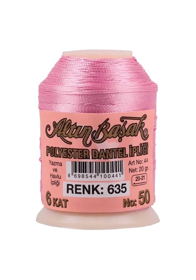 Tedar Altınbaşak Oya Ve Dantel İpi 20 Gr - Royaleks - No: 635 Najmaddin (No:1) 8.5Cm X 10.5 Cm