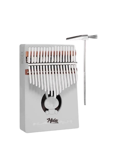 Midex Klx-550 Beyaz Renk Gerçek Ağaç Kalimba 17 Tuşlu Full Set