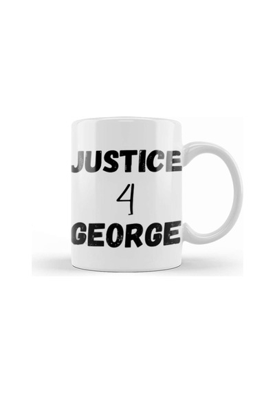 Justice For George Floyd Black Lives Matter 2021 Kupa Bardak Porselen Karışık