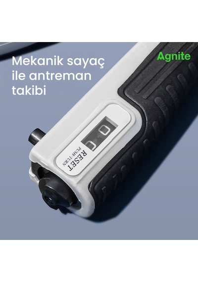 Agnıte Ayarlanabilir Mekanik Sayaçlı El Yayı Güç Artırıcı Siyah