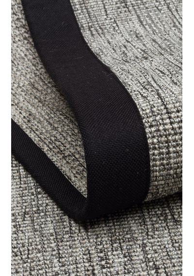 Eko Halı Ventura Vnt 2705 Grey Bordür Black Sisal Görünümlü İç Ve Dış Mekan Uyumlu Hav Vermeyen Mode
