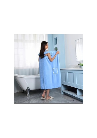 Guangzhou 1 Adet Yumuşak Ve Emici Ananas Baskılı Bornoz Mikrofiber Large L Mavi