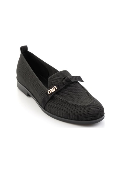 Bambi Siyah Kadın Loafer Ayakkabı K01327025182 Siyah