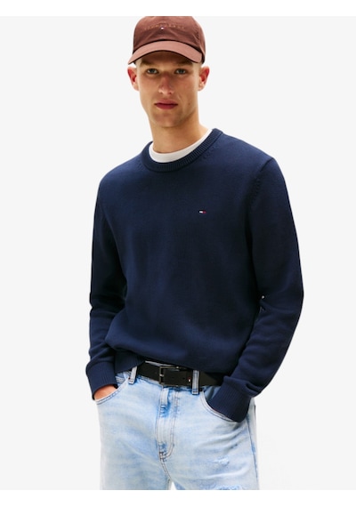 Tommy Hilfiger Tjm Slım Ess Sweater Ext Erkek Mavi Kazak - Dm0dm21787