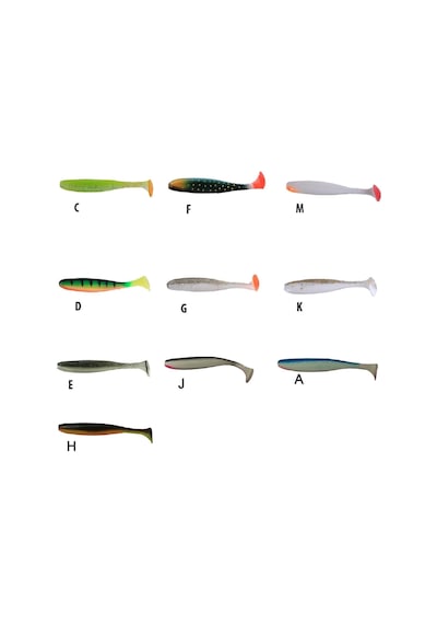 Silikon Balık Jaxon Gummy Intensa Tg-ınb095 10cm 5 Li Pk Renk:f