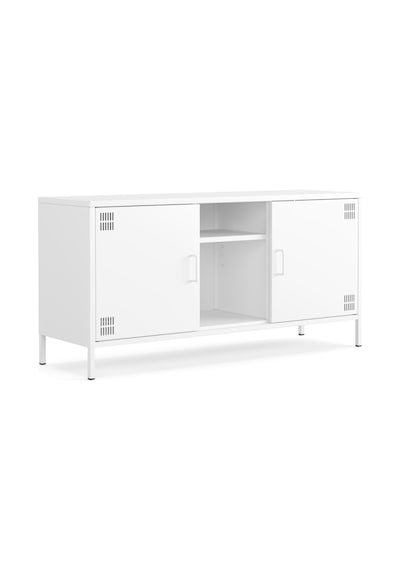 Pera Tv Ünitesi, Tv Dolabı,2 Kapaklı, Açık Raflı 130,50 X 40 X 64,50 Cm Ral 9016 Beyaz Pera Tv Ünitesi, Tv Dolabı,2 Kapaklı, Açık Raflı 130,50 X 40 X 64,50 Cm Ral 9016 Beyaz