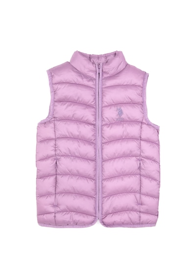 U.S. Polo Assn. Kız Çocuk Lila Kapitone Şişme Yelek 50313049-VR034 U.S. Polo Assn. Kız Çocuk Lila Kapitone Şişme Yelek 50313049-VR034