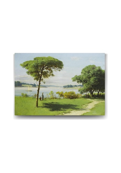 Hoca Ali Rıza - Manzara Tablosu - 45x30cm