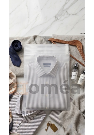 10 Lu Fermuarlı Organizer Çanta Seti 30x30 Cm Çok Amaçlı Makyaj, Seyahat Ve Düzenleme Çantası Şeffaf