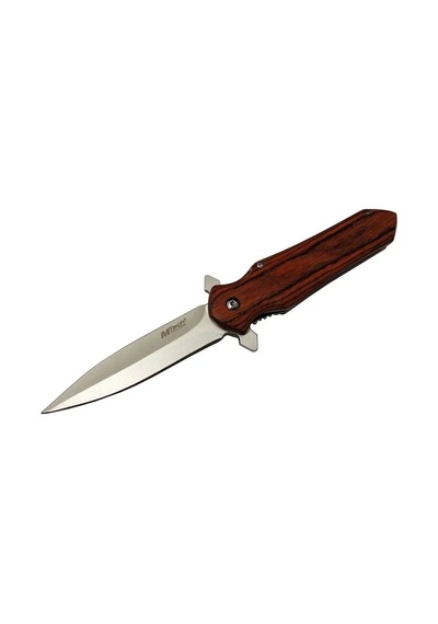 Mtech 4-11 Kahverengi Kamp Çakı 21cm- Yarı Otomatik, Kemerlikli,