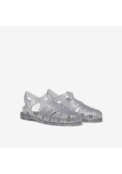 Cristal Sandalet Kadın Cala Toni Pons Waterproof Jelly Sandals Wıth Glıtter Gri